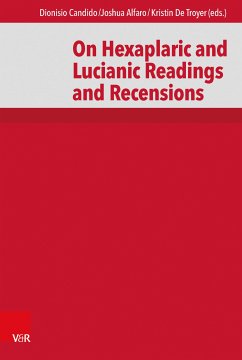 On Hexaplaric and Lucianic Readings and Recensions (eBook, PDF)