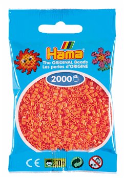 Hama 501-79 - Beutel mit Mini Bügelperlen Apricot, 2000 Stück