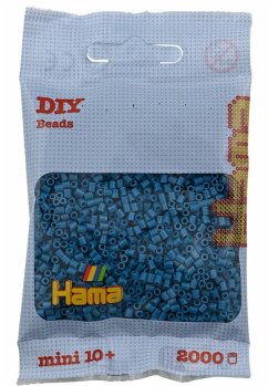 Hama 501-83 - Beutel mit Mini Bügelperlen Petrol, 2000 Stück