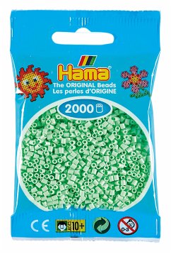 Hama 501-98 - Beutel mit Mini Bügelperlen Mint, 2000 Stück
