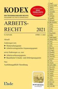 KODEX Arbeitsrecht 2021 - Stech, Edda;Ercher-Lederer, Gerda