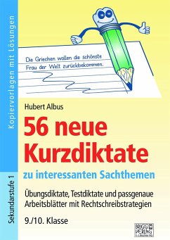 56 neue Kurzdiktate 9./10. Klasse - Albus, Hubert