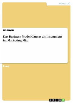 Das Business Model Canvas als Instrument im Marketing Mix (eBook, PDF)