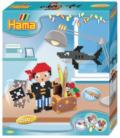 Hama 3251 - Geschenkpackung Piraten Spaß, Bügelperlen midi, 2500 Stück