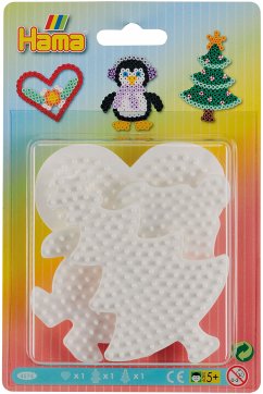Hama 4574 - Stiftplatten, Herz, Pinguin, Weihnachtsbaum, midi