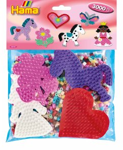 Hama 4415 - Pony, Prinzessin, Bügelperlen midi, 3000 Stück
