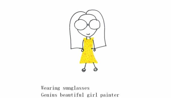 Wearing Sunglasses Genius Beautiful Girl Painter (eBook, ePUB)