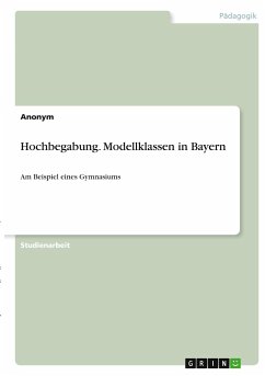 Hochbegabung. Modellklassen in Bayern - Anonym