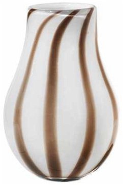 Broste copenhagen Vase 'Ada Stripe' Simply Taupe Warm Grey