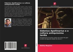 Sidonius Apollinarius e a cultura antiquíssima tardia - Buyarov, Dmitry