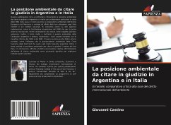 La posizione ambientale da citare in giudizio in Argentina e in Italia - Castino, Giovanni