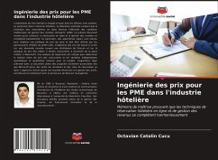 Ingénierie des prix pour les PME dans l'industrie hôtelière - Cucu, Octavian Catalin
