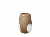Broste copenhagen Vase 'Ada Dot' Simply Taupe Warm Grey