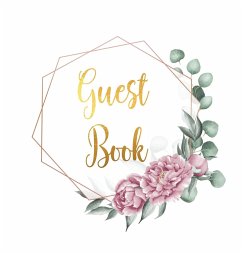 Guest Book for visitors and guests to sign at a party, wedding, baby or bridal shower (hardback) - Bell, Lulu And