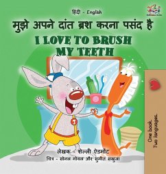 Cover I Love to Brush My Teeth (Hindi English Bilingual Book for Kids)