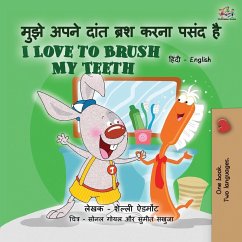 Cover I Love to Brush My Teeth (Hindi English Bilingual Book for Kids)