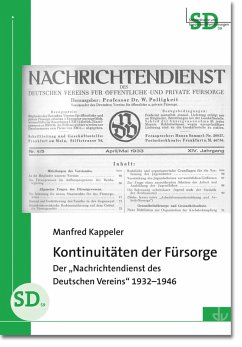 Kontinuitäten der Fürsorge (eBook, PDF) - Kappeler, Manfred