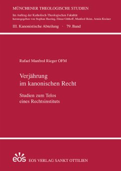 Verjährung im kanonischen Recht - Rieger, Rafael Manfred