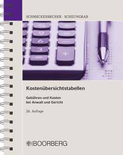 Kostenübersichtstabellen (eBook, PDF) - Schmeckenbecher, Manfred; Scheungrab, Karin