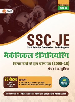 SSC JE Paper I 2020 - Mechanical Engineering - 29 Solved Papers 2008-18 (Hindi) - Gkp