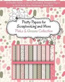 Pretty Papers for Scrapbooking and More - Pinks and Greens Collection: 20 Double-Sided, Color-Coordinated, Designer Papers in 8x10 Inch, Non-Perforate