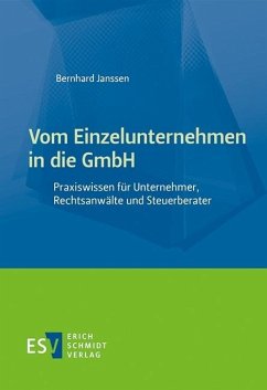 Vom Einzelunternehmen in die GmbH (eBook, PDF) - Janssen, Bernhard