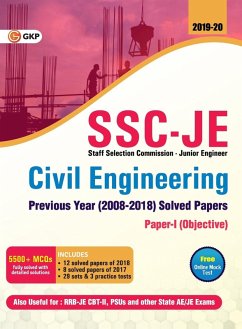 Cover SSC JE Civil Engineering for Junior Engineers Previous Year's Solved Papers (2008-18), 2018-19 for Paper I