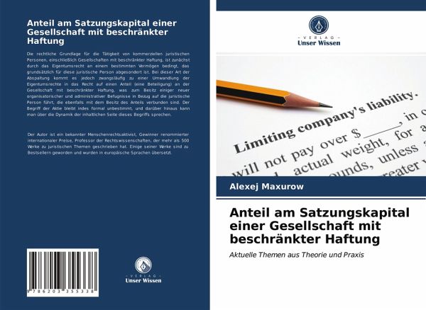 Anteil am Satzungskapital einer Gesellschaft mit beschränkter Haftung Anteil am Satzungskapital einer Gesellschaft mit beschränkter Haftung