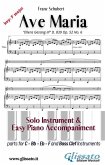 Ave Maria (Schubert) - Solo & Easy Piano (key F) (eBook, ePUB)