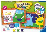 Ravensburger Malen nach Zahlen 28941 - Lustige Monster - Kinder 5-7 Jahren
