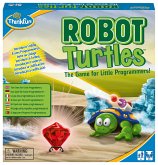Robot Turtles, ein Kinderspiel bei dem Kinder ab 4 Jahre mit Spaß und spielerisch erstes Programmieren lernen.