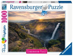 Ravensburger Puzzle Scandinavian Places 16738 - Haifoss auf Island - 1000 Teile Puzzle für Erwachsene und Kinder ab 14 Jahren