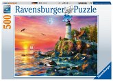 Ravensburger Puzzle 16581 - Leuchtturm am Abend - 500 Teile Puzzle für Erwachsene und Kinder ab 12 Jahren