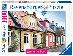 Ravensburger Puzzle Scandinavian Places 16741 - Häuser in Aarhus, Dänemark 1000 Teile Puzzle für Erwachsene und Kinder ab 14 Jahren