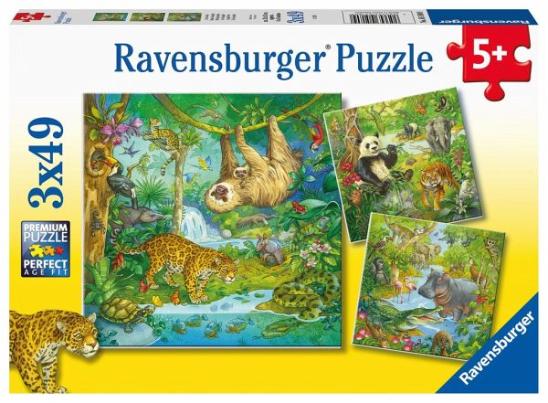 Ravensburger Kinderpuzzle - 05180 Im Urwald - Puzzle für Kinder ab 5  Jahren, … - Bei bücher.de immer portofrei