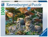 Ravensburger Puzzle 16598 - Wolfsrudel im Frühlingserwachen - 1500 Teile Puzzle für Erwachsene und Kinder ab 14 Jahren