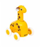 BRIO 30229 Push & Go Giraffe - Niedliches Drück- und Fahrspielzeug in klassicher BRIO-Optik - Empfohlen ab 12 Monaten