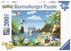 Ravensburger Kinderpuzzle - 12840 Schnapp sie dir alle! - Pokémon-Puzzle für Kinder ab 8 Jahren, mit 200 Teilen im XXL-F