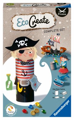 Ravensburger EcoCreate 18130 - Pirates - DIY Bastelset für Kinder ab 6 Jahren