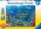 Ravensburger Kinderpuzzle - 12944 Versunkenes Schiff - Unterwasserwelt-Puzzle für Kinder ab 8 Jahren, mit 200 Teilen im XXL-Format