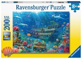 Ravensburger Kinderpuzzle - 12944 Versunkenes Schiff - Unterwasserwelt-Puzzle für Kinder ab 8 Jahren, mit 200 Teilen im XXL-Format