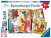 Ravensburger Kinderpuzzle - 05155 Tierisch gut drauf - Puzzle für Kinder ab 5 Jahren, Disney Puzzle mit 3x49 Teilen