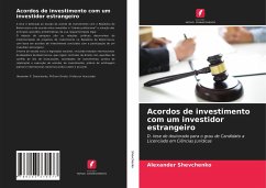 Acordos de investimento com um investidor estrangeiro - Shevchenko, Alexander