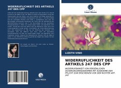 WIDERRUFLICHKEIT DES ARTIKELS 247 DES CPP - Vino, Lizeth