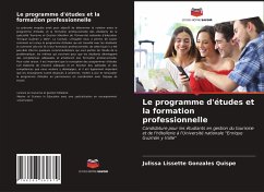 Le programme d'études et la formation professionnelle - Gonzales Quispe, Julissa Lissette