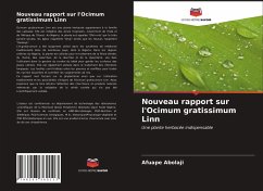 Nouveau rapport sur l'Ocimum gratissimum Linn - Abolaji, Afuape