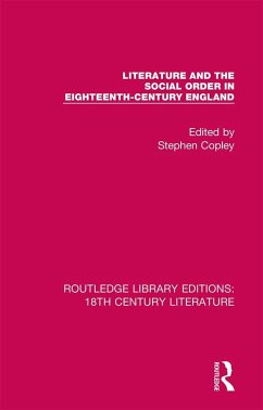 Literature and the Social Order in Eighteenth-Century England