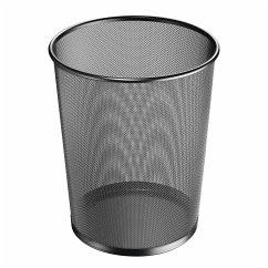 Herlitz Papierkorb 18 Liter Manhattan schwarz Drahtgitter