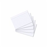 Herlitz Karteikarte A8 liniert weiß 100er Packung Herlitz Karteikarte A8 liniert weiß 100er Packung
