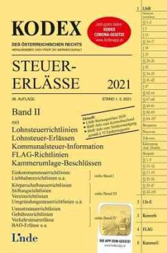 KODEX Steuer-Erlässe 2021, Band II - Titz-Frühmann, Elisabeth